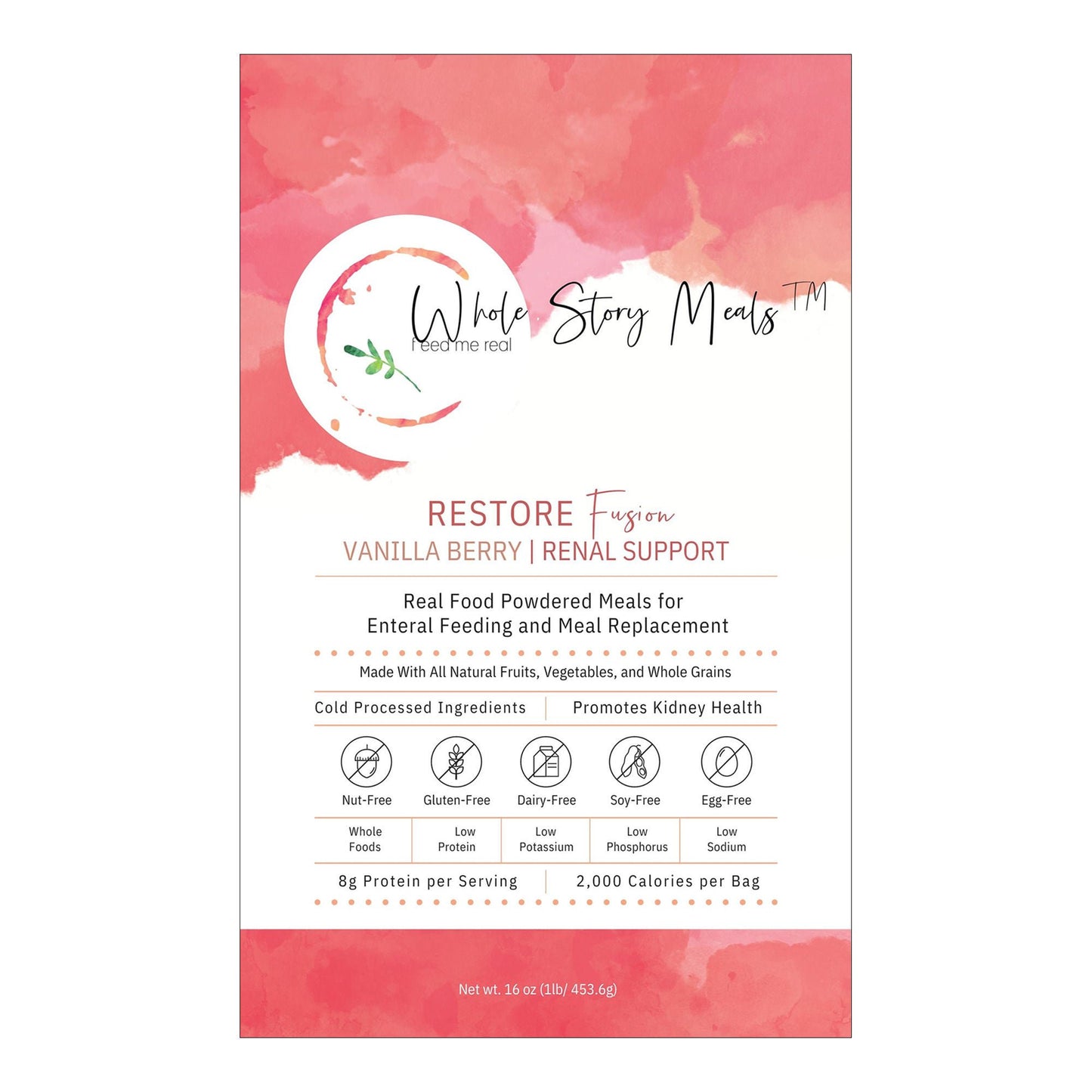 FOOD, SHAKE RESTORE FUSION F/KIDNEY HEALTH (30/CS)