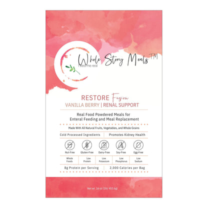 FOOD, SHAKE RESTORE FUSION F/KIDNEY HEALTH (30/CS)