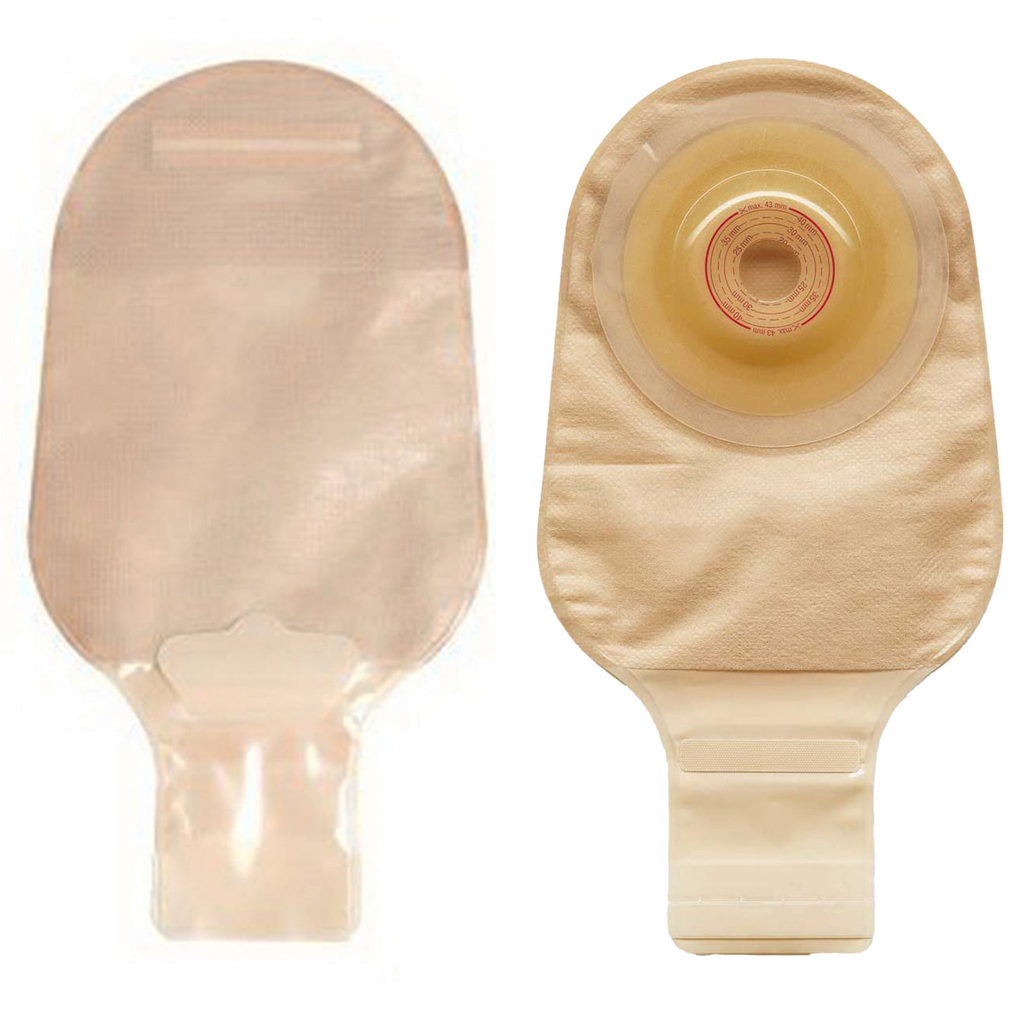 POUCH, OST DRN ESTEEM+ FLEX CONVEX V1 PRE-CUT 25MM (10/BX)