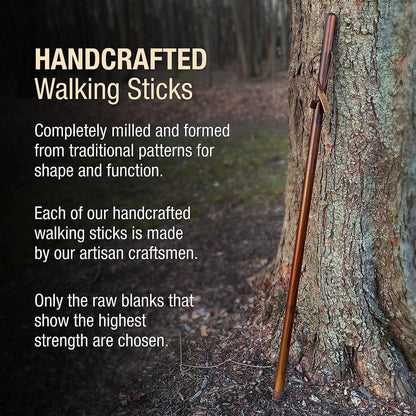 STICK, WALKING WOOD PINE BRAZOS FREE FORM BRN 55"