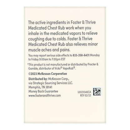 CHEST RUB, OINT FT MEDICATED 3.5OZ