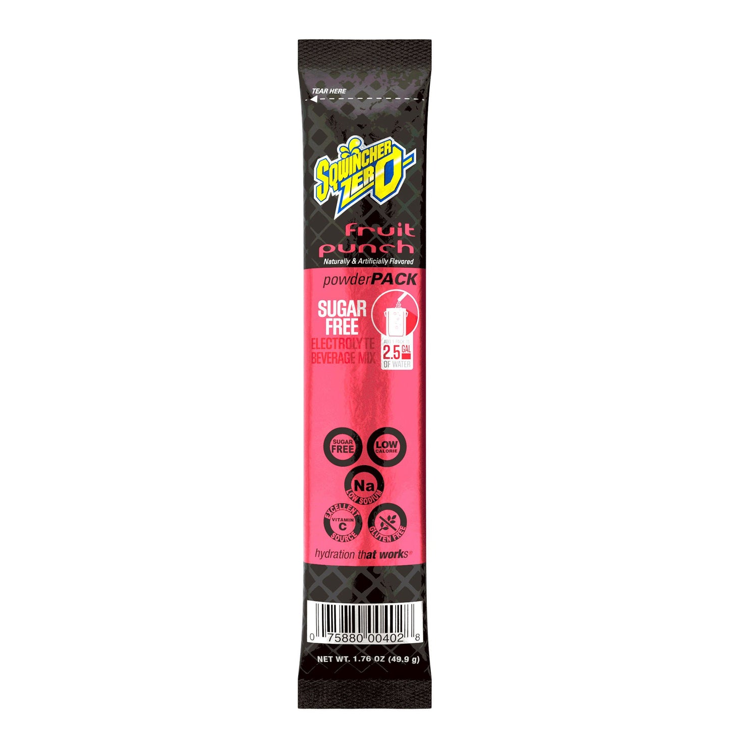 SQWINCHER ZRO, SUG FREE FRT PNCH MAKES 2.5GL (8PK/BG 4BG/CS)