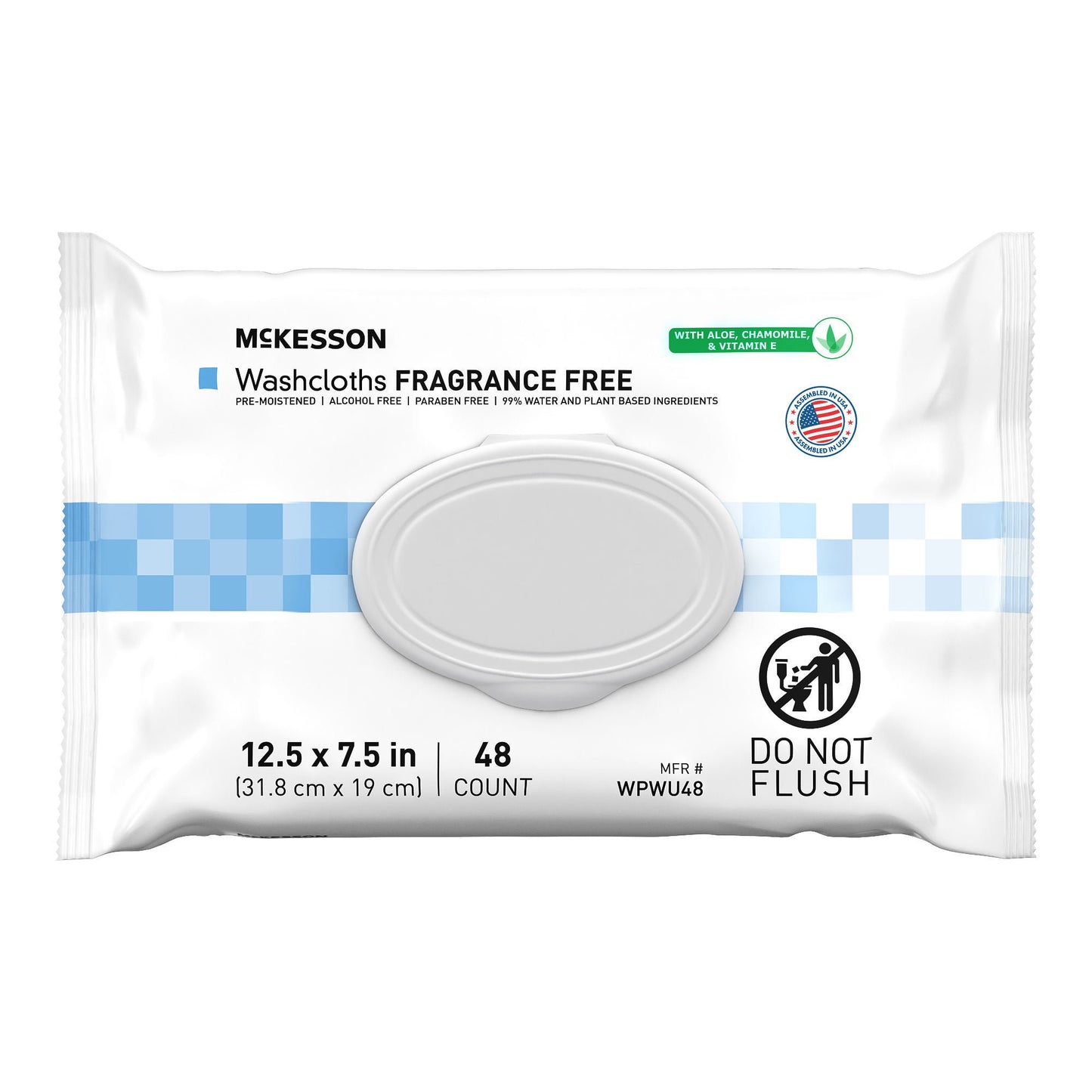 WIPE, PRE-MOIST W/DSPN LID UNSCENTED (48/PK 12PK/CS)