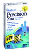 TEST STRIP, BLD GLUC PRECISIONXTRA(50/BX 12BX/CS)