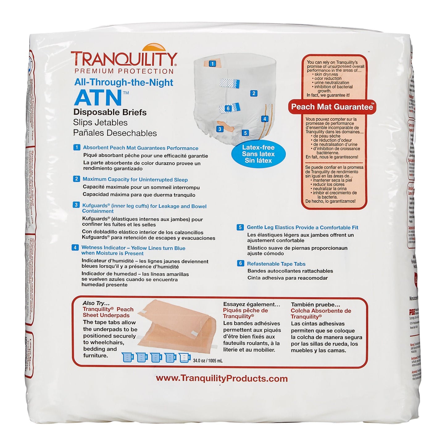 BRIEF, TRANQUILITY THRU THE NITE LG 45-58 (12/BG