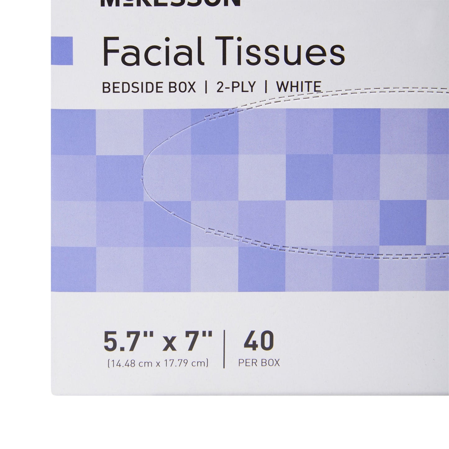 TISSUE, FACIAL BEDSIDE BOX 2PLY WHT 5.7"X7.0" (40/BX 200BX/C