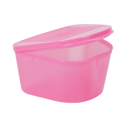 CUP, DENTURE HINGED LID PNK (200/CS)