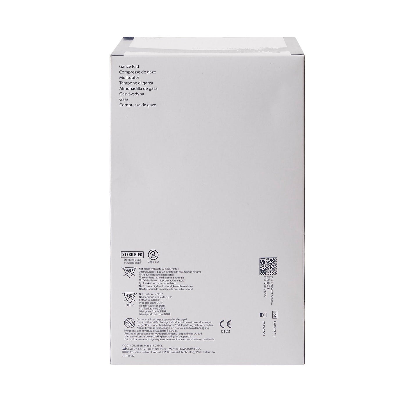 SPONGE, GAUZE 12PLY STR 4"X4" (100/CT 12CT/CS)