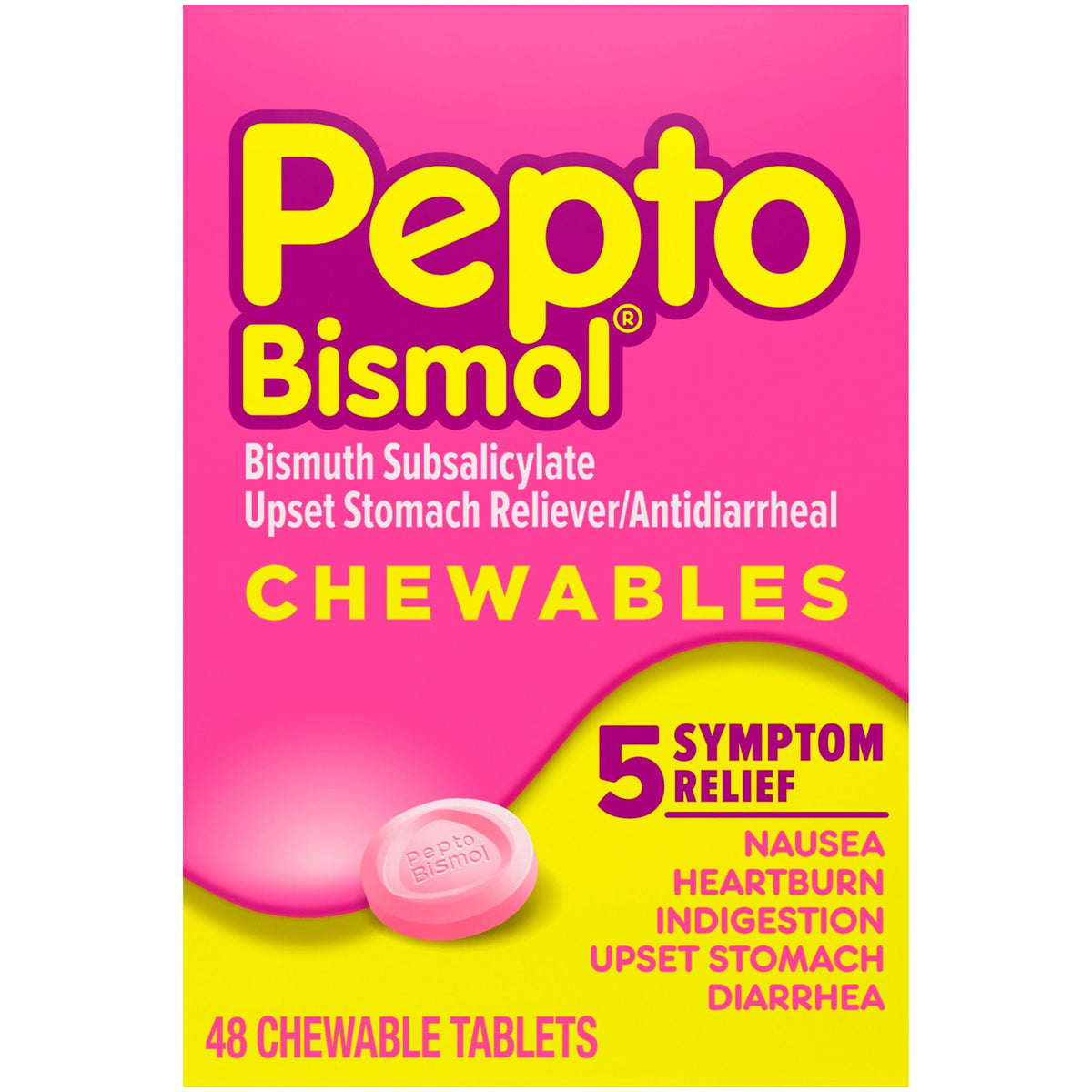 PEPTO-BISMOL, TAB CHEW 262MG (48/BX)