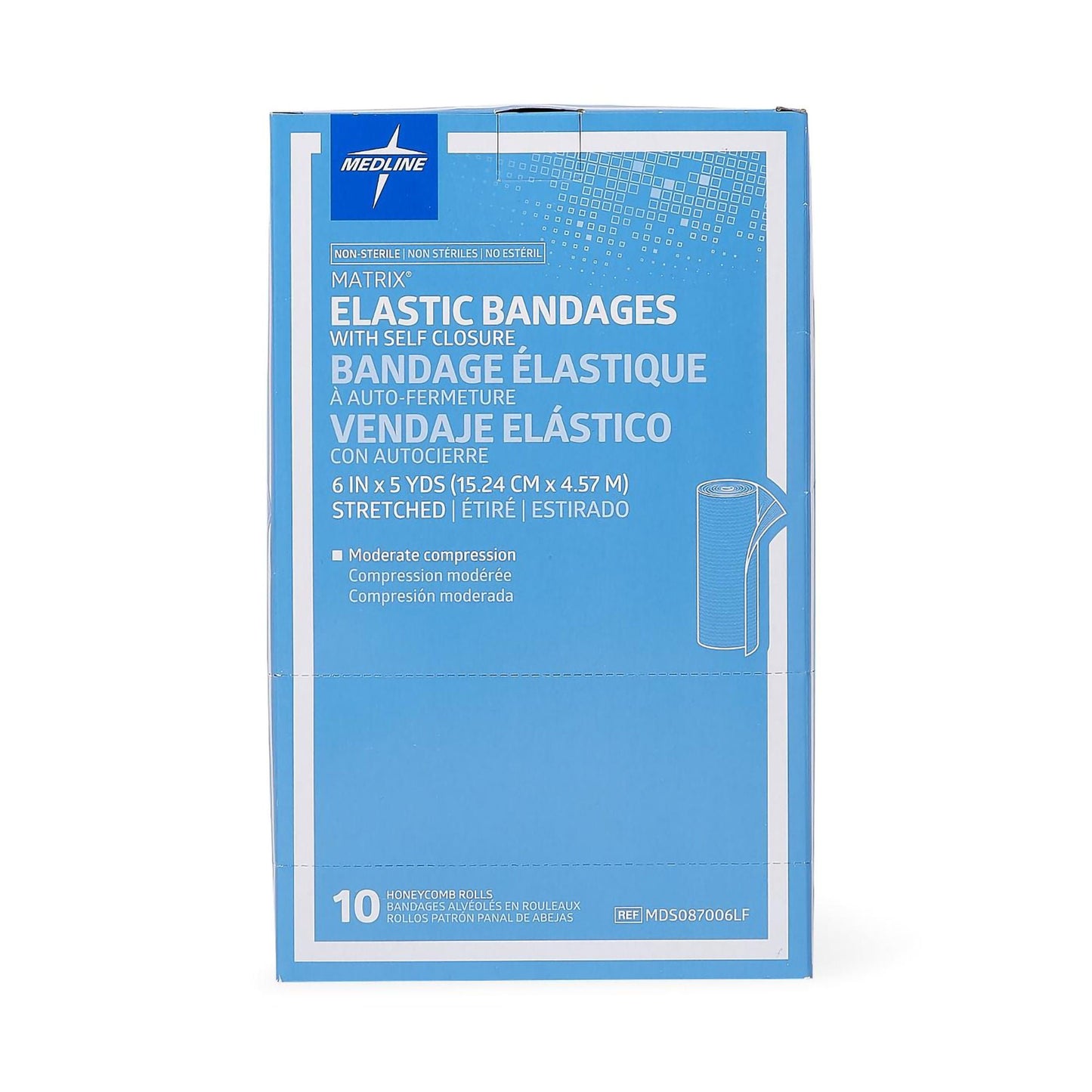 Matrix Double hook-and-loop closure Elastic Bandage, 6 Inch x 5 Yard
