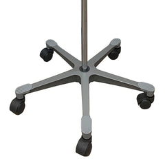 POLE, IV 4HOOK 5LEG BASE