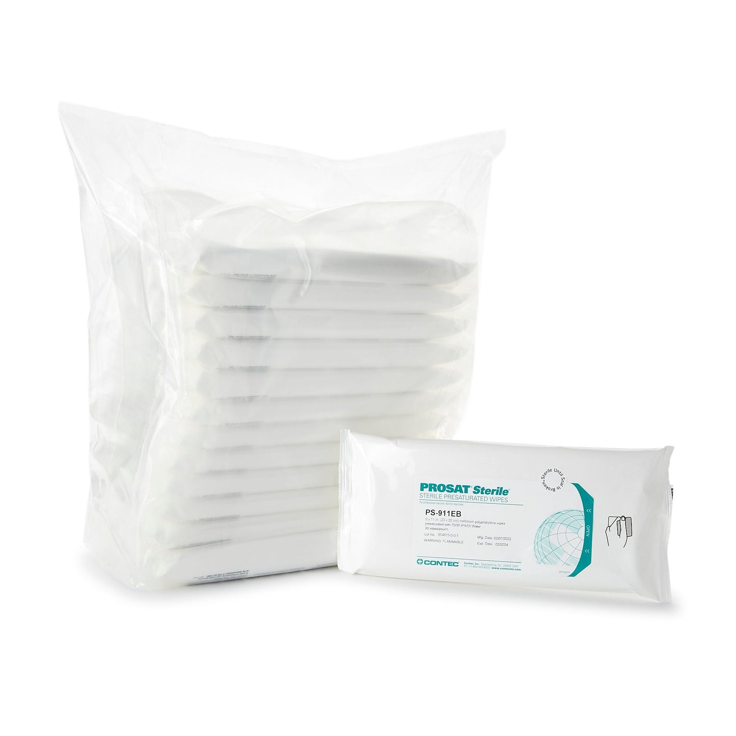 PROSAT 911 WIPE 9X11 30PK=EA 48EA/CS ST NONWOV POLYPROP