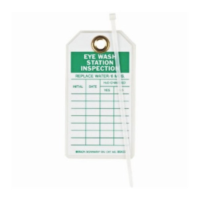 TAG, INSPECTION EYEWASH STATION HD (10/BX) FSHSCI