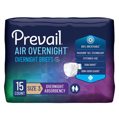 BRIEF, INCONT PREVAIL AIR SZ3 58"-70" (15/BG 4BG/CS)