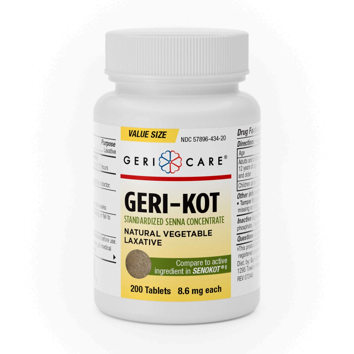SENNA, TAB 8.6MG (200/BT 12BT/CS)