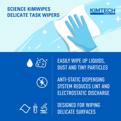 WIPE, KIMWIPE 4 1/2X8 1/2" (286/BX 60BX/CS)