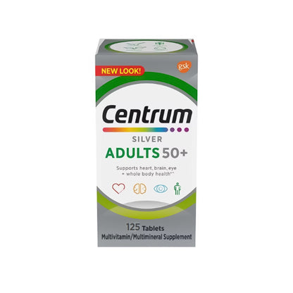 CENTRUM SILVER, TAB ADLT 50+ MULTIVITAMIN (125/BT)