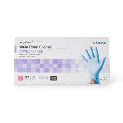 GLOVE, EXAM NTRL SM N/S EXTCF CHEMO 6.5CX (100/BX 10BX/CS)