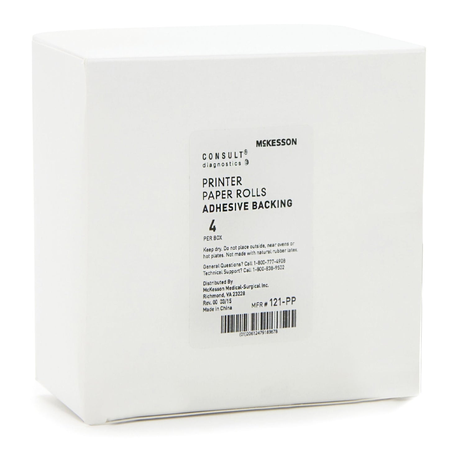 PAPER, THERMAL ADHSV F/121-120ANLYZ (4/BX 50BX/CS)