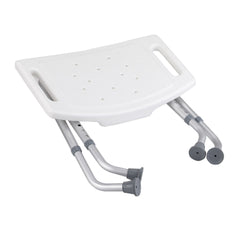 BENCH, BATH FOLDING ALUMINUM W/ANGLED LEGS