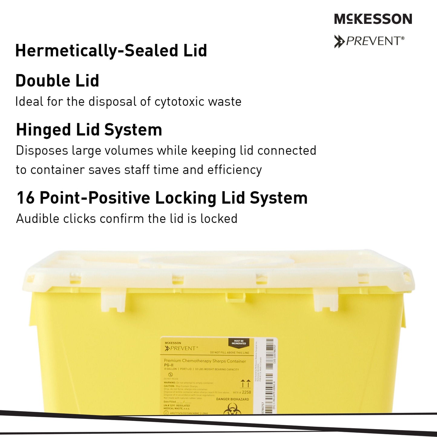 CONTAINER, SHARPS CHEMO YLW 8GL (9/CS)