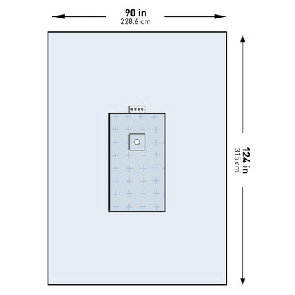DRAPE, SURGICAL ORTHO UNIV EXTREMITY W/ABS 90"X124" (10/CS)