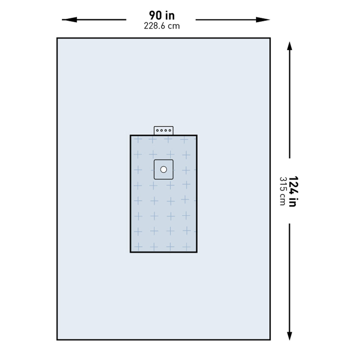 DRAPE, SURGICAL ORTHO UNIV EXTREMITY W/ABS 90"X124" (10/CS)