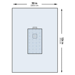 DRAPE, SURGICAL ORTHO UNIV EXTREMITY W/ABS 90"X124" (10/CS)