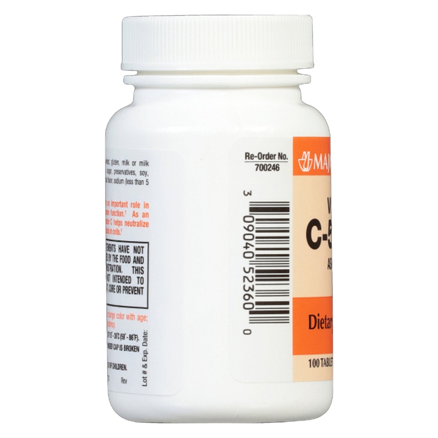 VITAMIN C, TAB 500MG (100/BT)