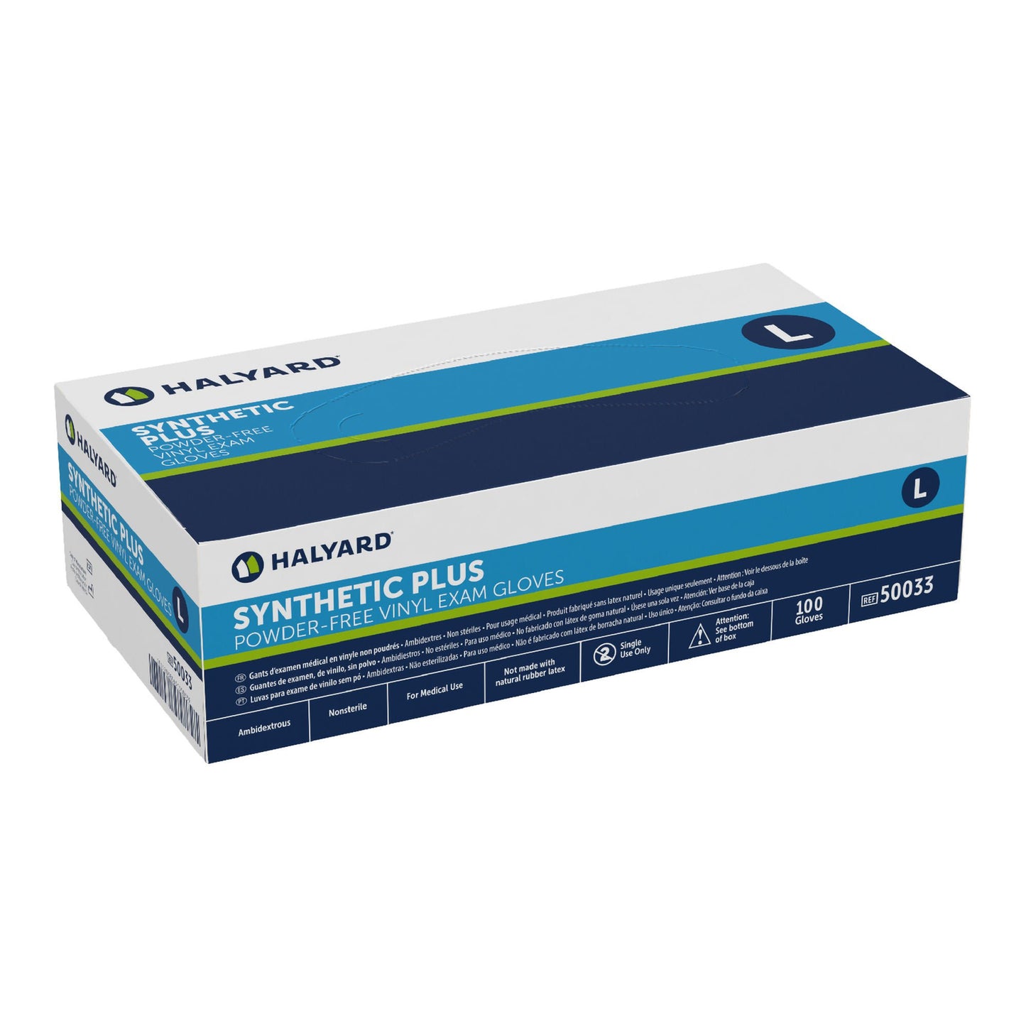 GLOVE, EXAM VNYL LG N/S (100/BX 10BX/CS)