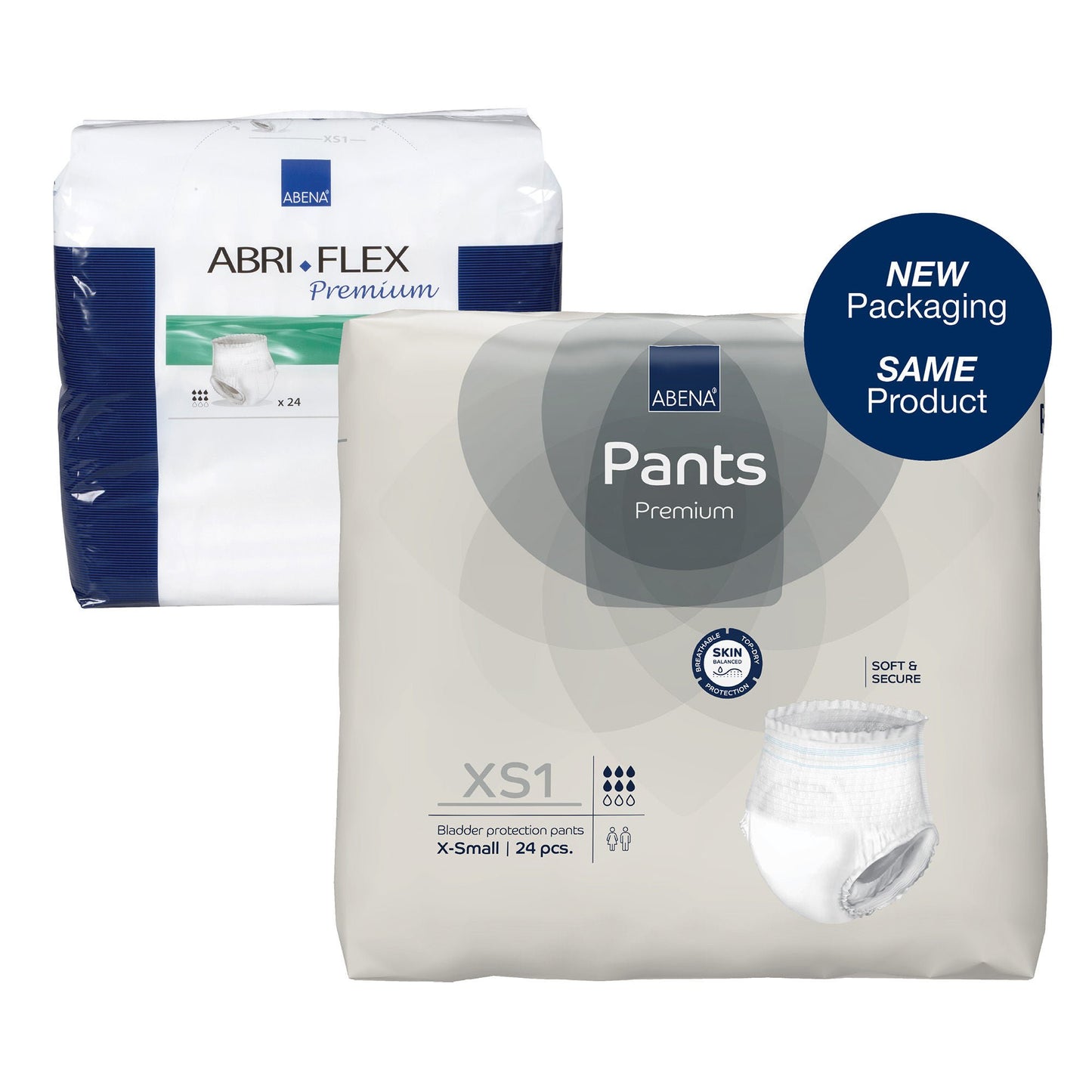 UNDERWEAR, INCONT ABRI-FLEX PREM SZ1 XSM 1400ML (24/BG 4BG/C