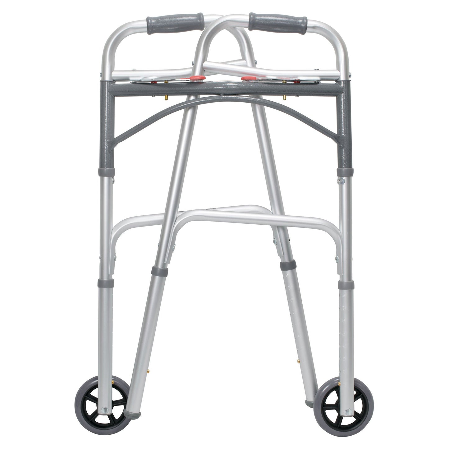 WALKER, FLD ALUM W/5" WHLS ADLT 350LBS (4/CS)