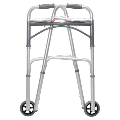 WALKER, FLD ALUM W/5" WHLS ADLT 350LBS (4/CS)