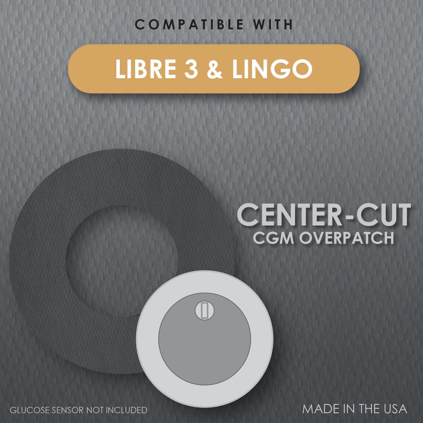 OVERPATCH, CVRGRD CTR CUT F/FREESTYLE LIBRE3 (25/CT 150CT/CS