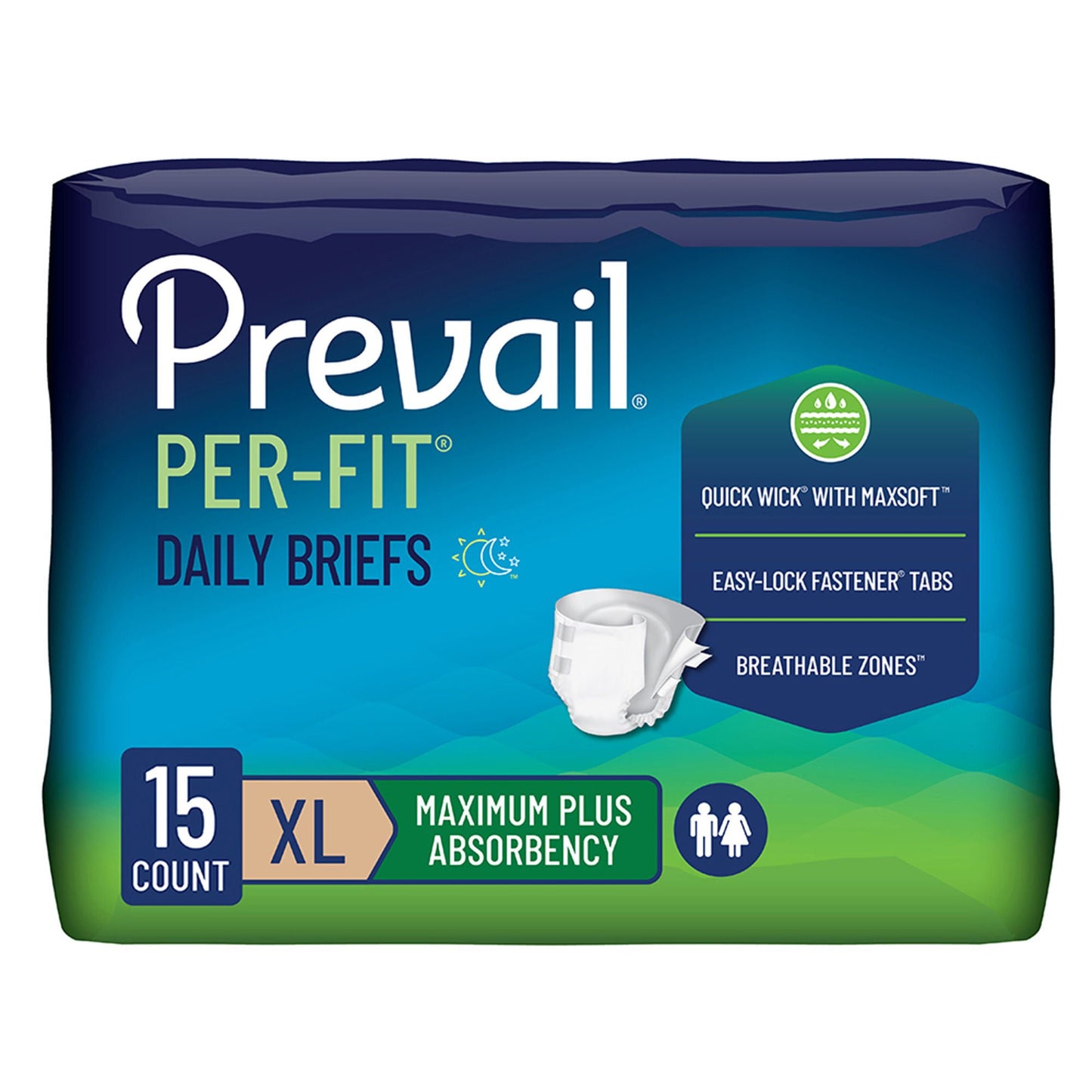 BRIEF, PREVAIL PER-FIT XLG (15V REG (20/BG 4BG/CS)