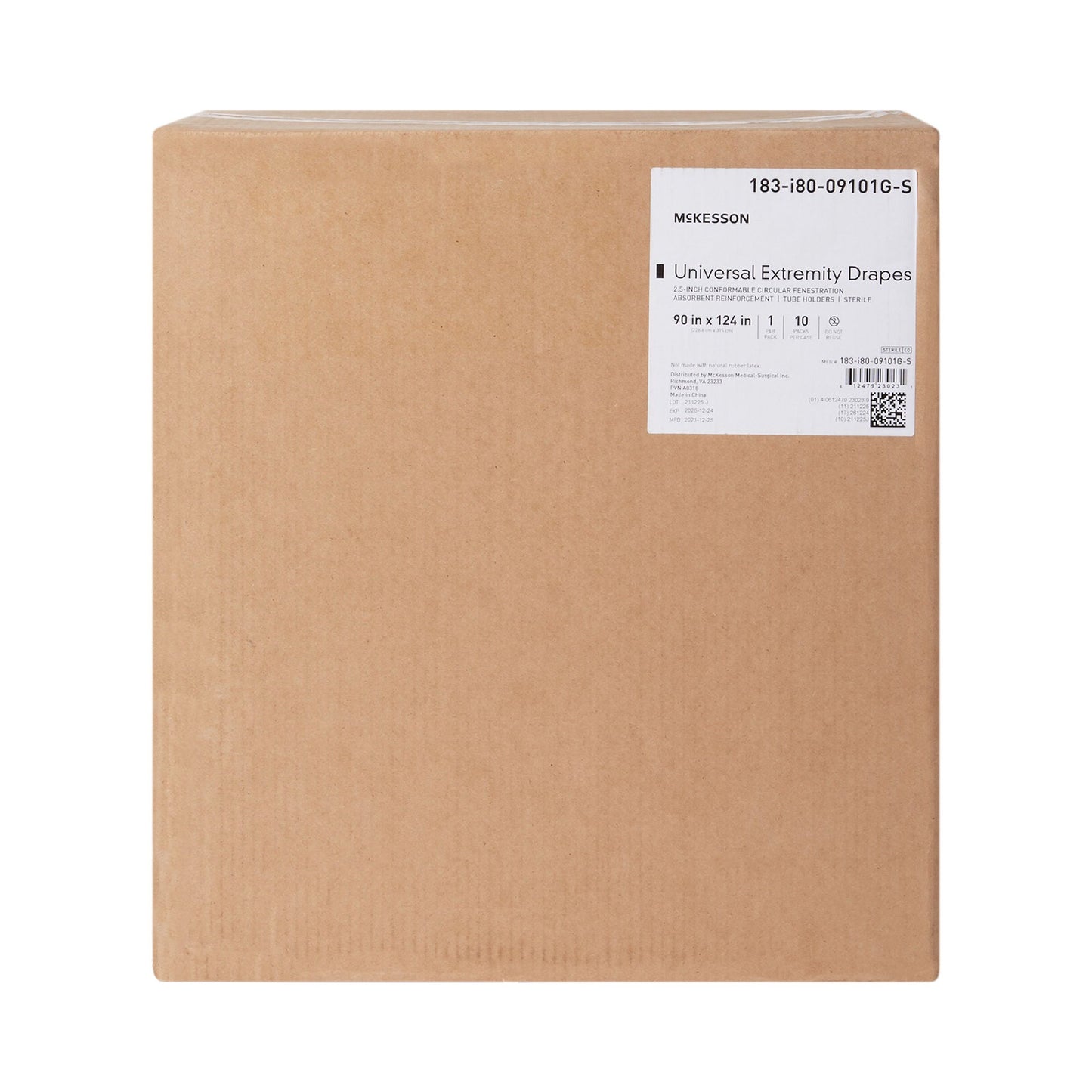 DRAPE, SURGICAL ORTHO UNIV EXTREMITY W/ABS 90"X124" (10/CS)