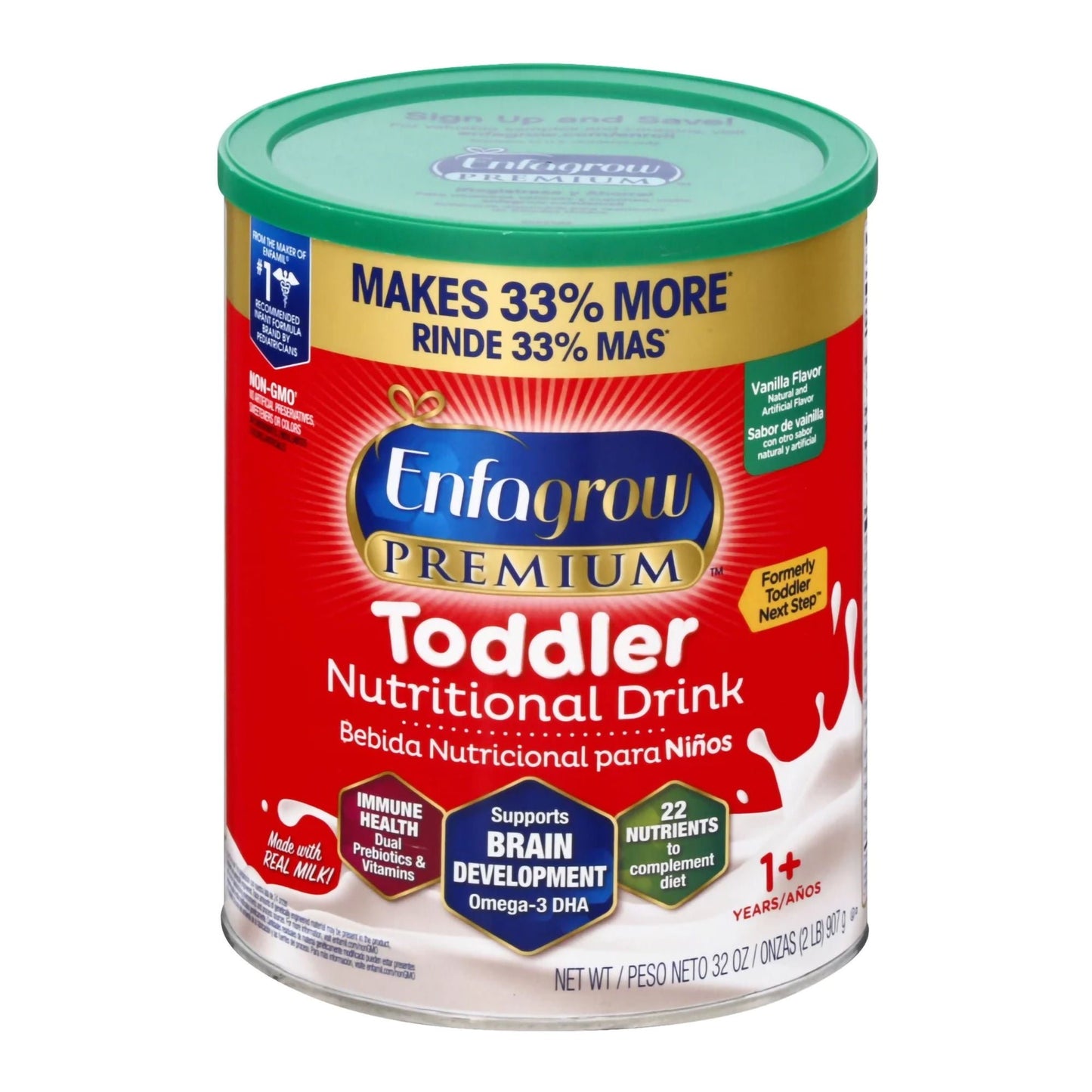 ENFAMIL, PDR ENFAGROW PREM TODDLER DRINK VAN 32OZ (4/CS)