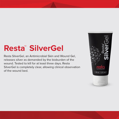 GEL, WOUND RESTA SLVR 1.5OZ(12/CS)