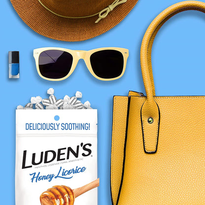 LUDENS THROAT, LOZ HONEY LICORICE (30/BG)
