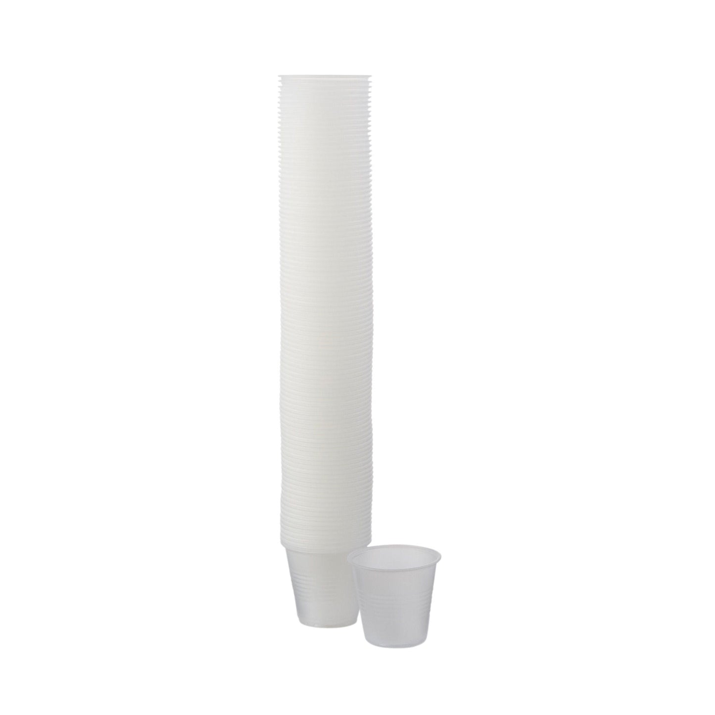CUP, GALAXY PLAS TRANS RIBBD 3.5OZ (100/SL 25SL/CS)