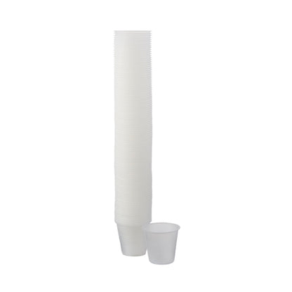 CUP, GALAXY PLAS TRANS RIBBD 3.5OZ (100/SL 25SL/CS)