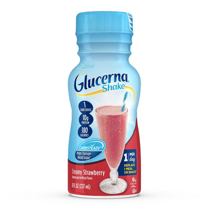 GLUCERNA SHAKE, RTD CRMY STRWBRY 8OZ BTL (6/PK 4PK