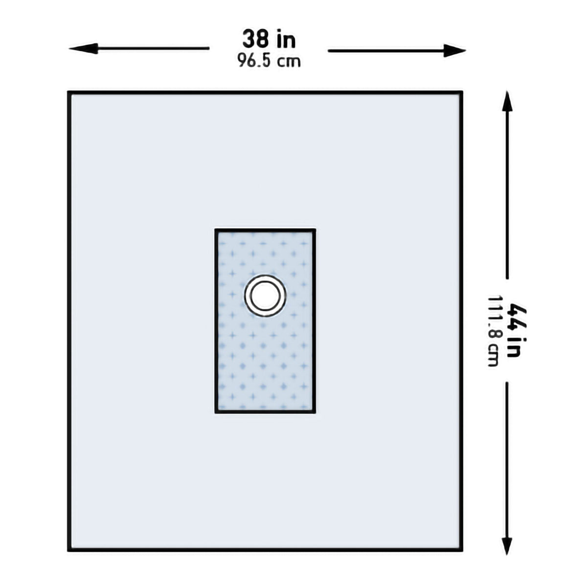 DRAPE, SURGICAL ANGIO BRACHIALSTR 38"X44" (32/CS)