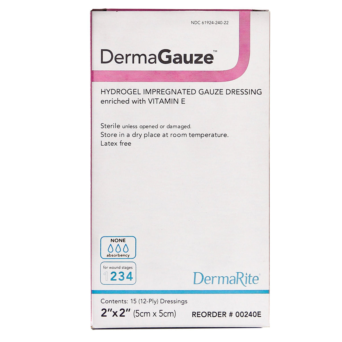 DRESSING, HYDROGEL 2X2 (15/BX)