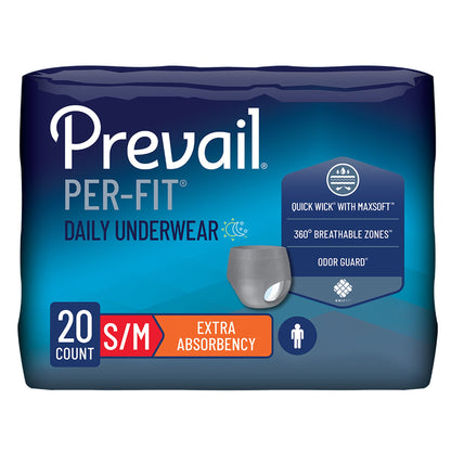 UNDERWEAR, PREVAIL PER-FIT MEN34"-36" (20/BG 4BG/CS)