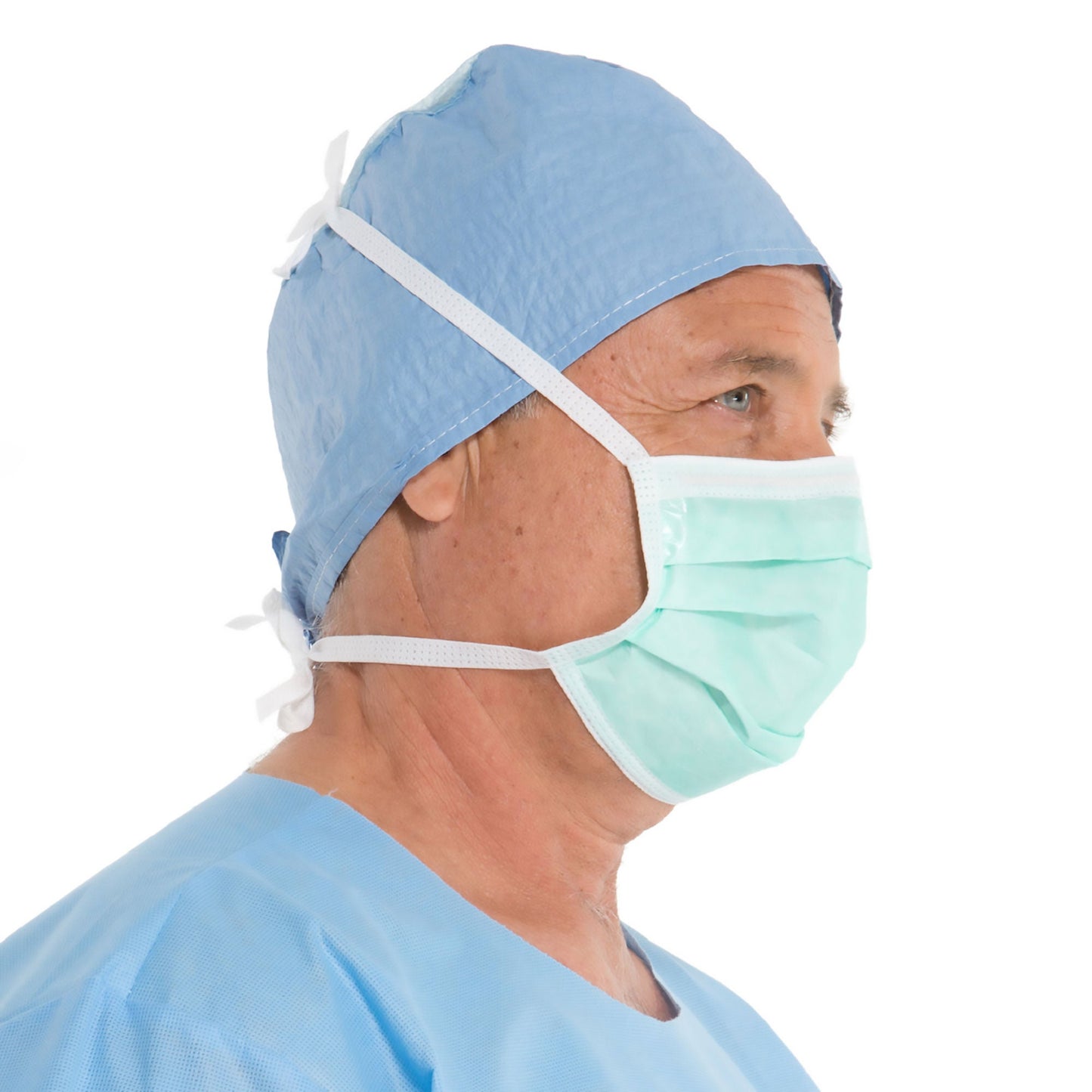 Halyard Surgical Mask, Anti-Fog Adhesive Film, Tie Closure, One Size Fits Most