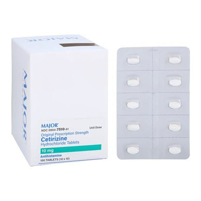 CETIRIZINE HCL, TAB 10MG UD (100/BX)