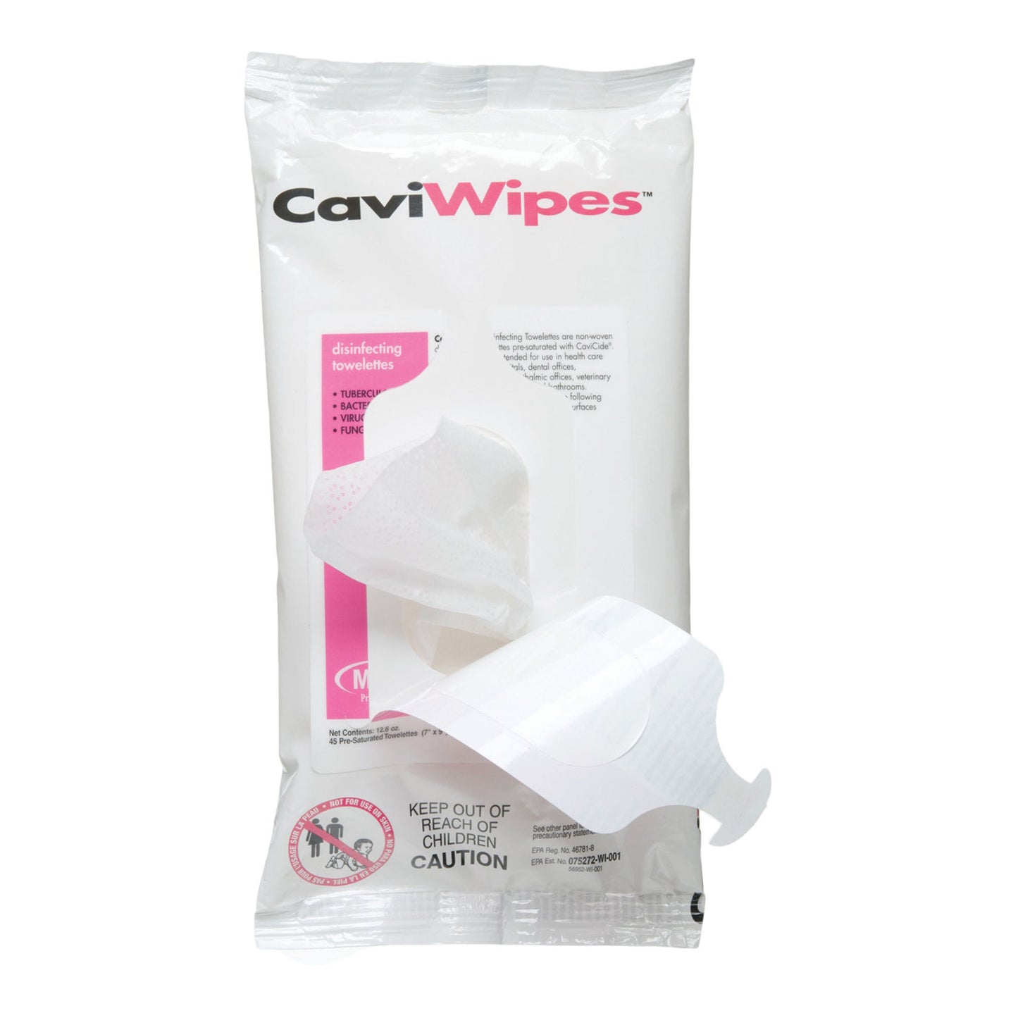 WIPE, DSNFCT CAVIWIPES FLAT PACK (45EA/PK 20PK/CS)