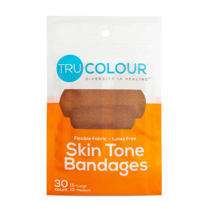 BANDAGE, ADH TRU-COLOUR BRN ORG BG 1"X3" (30/PK 50PK/CS)