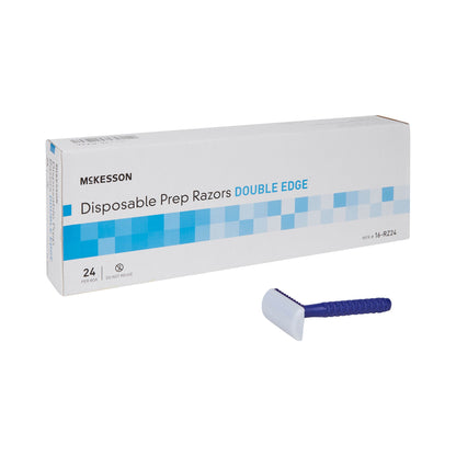 RAZOR, DISP SHAVE PREP DBL EDGE LF (24/BX 6BX/CS)